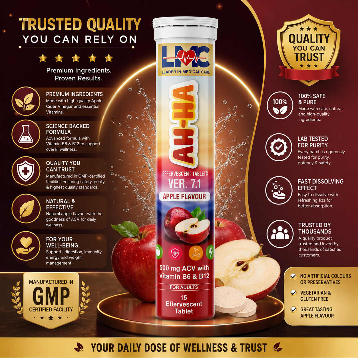 AH-HA ACV TABLET APPLE FLAVOUR VER. 7.1